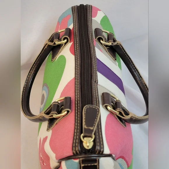 Victoria Secret Floral Canvas Handbag - Picture 6 of 8